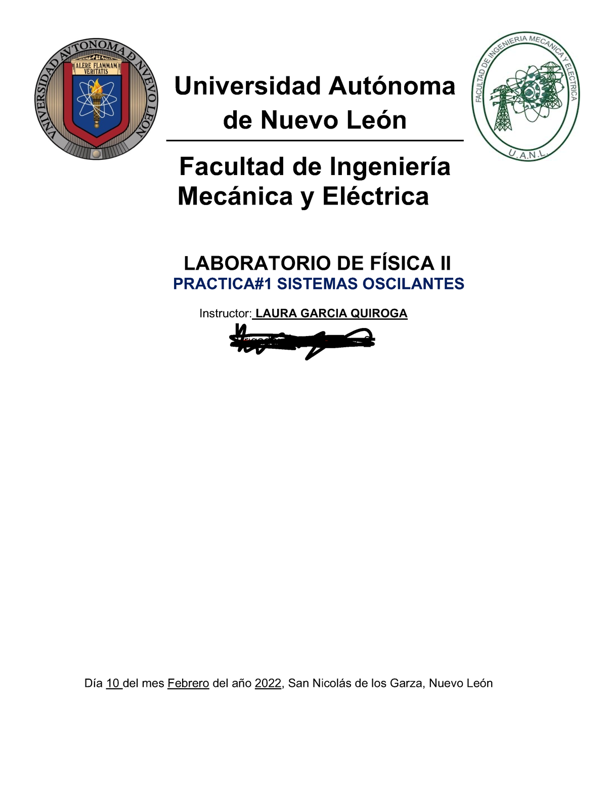 Practica#1 Lab Física 2 - Universidad Autónoma De Nuevo León Facultad ...