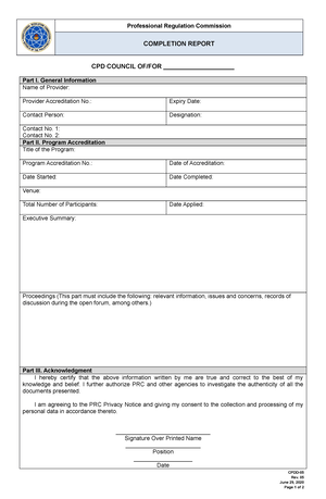 CPDD-01-A - CPD - Professional Regulation Commission APPLICATION FOR ...