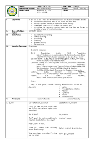 gas states lesson plan - School DMMMSU-MLUC LHS Grade Level 12-Meyer ...