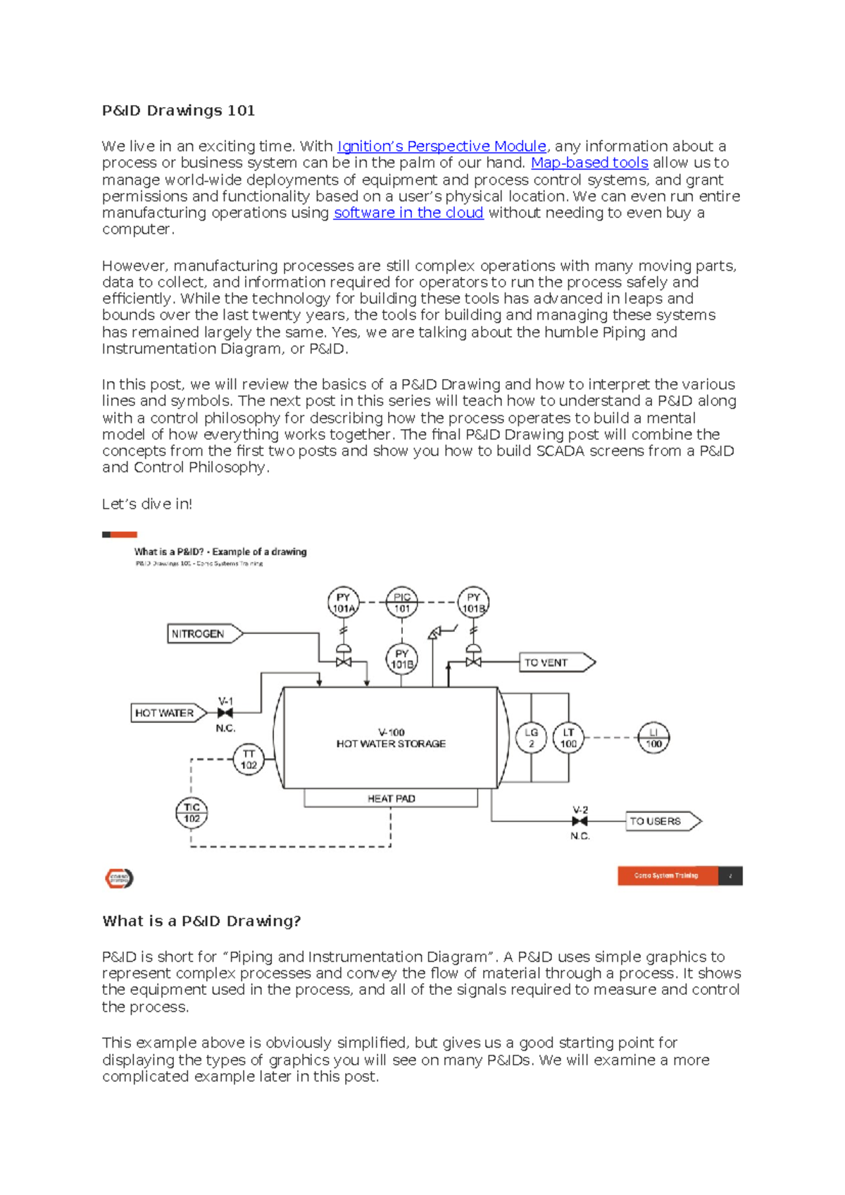 Corso - How to read P&IDs - P&ID Drawings 101 We live in an exciting ...