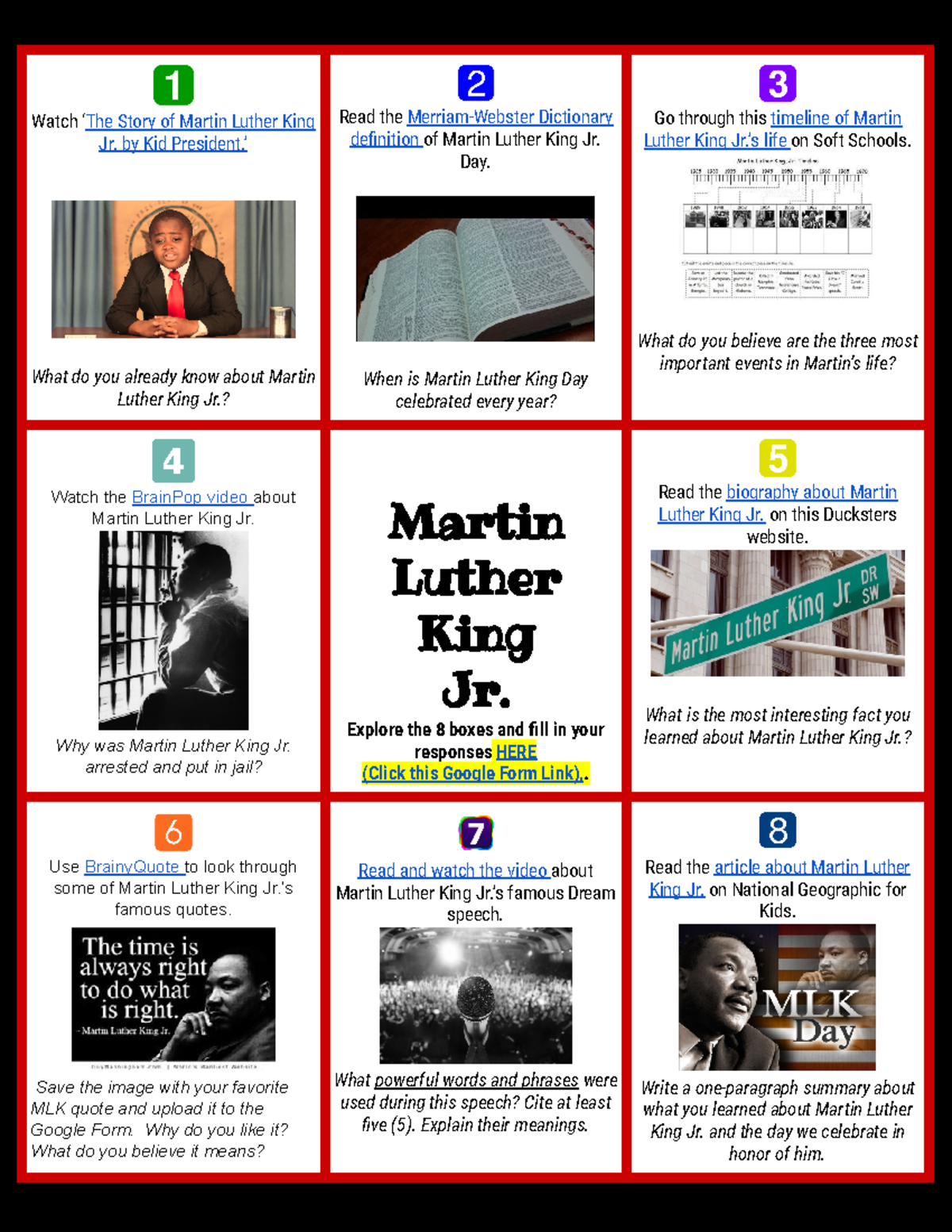 Martin Luther King Jr MLK chart Watch ‘The Story of Martin Luther King Jr. by Kid President