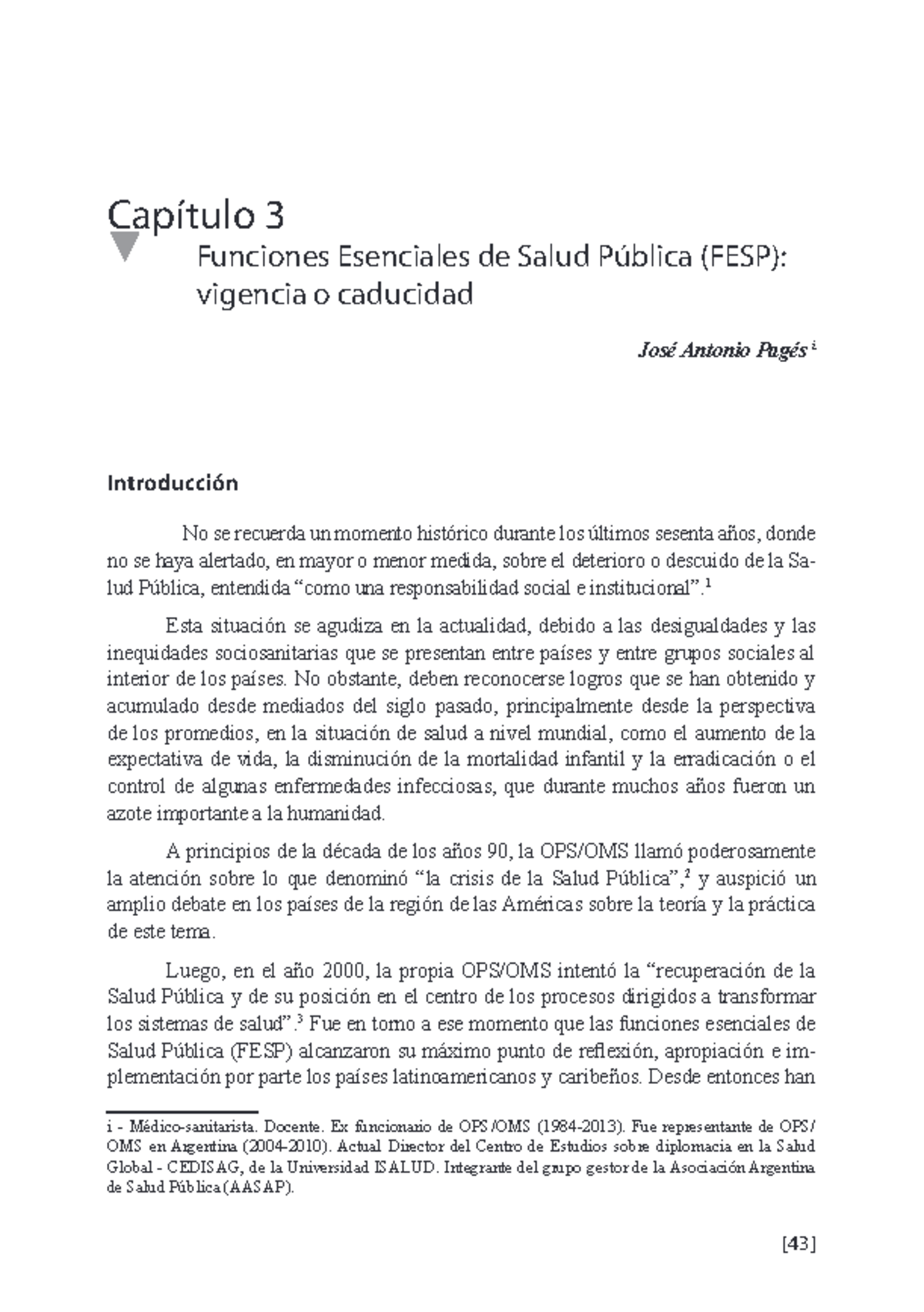 FESP Argentina pp 54 a 50 - Capítulo 3 Capítulo 3 Funciones Esenciales ...