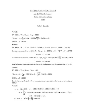 Taller 1 - Ejercicos De Repaso - Universidad Nacional De Colombia Sede ...