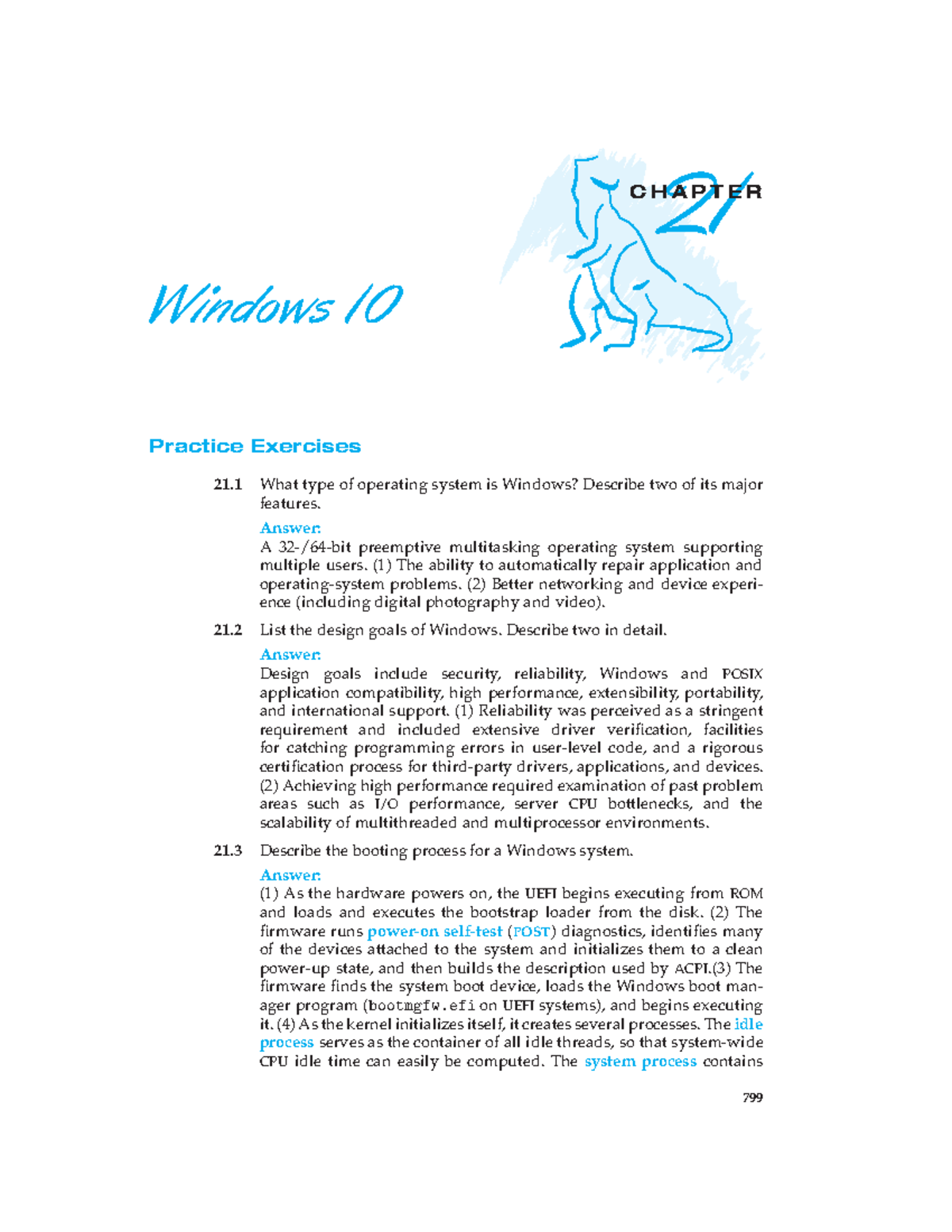 21 - Silberschatz solutions - 21 C H A P T E R Windows 10 Practice ...