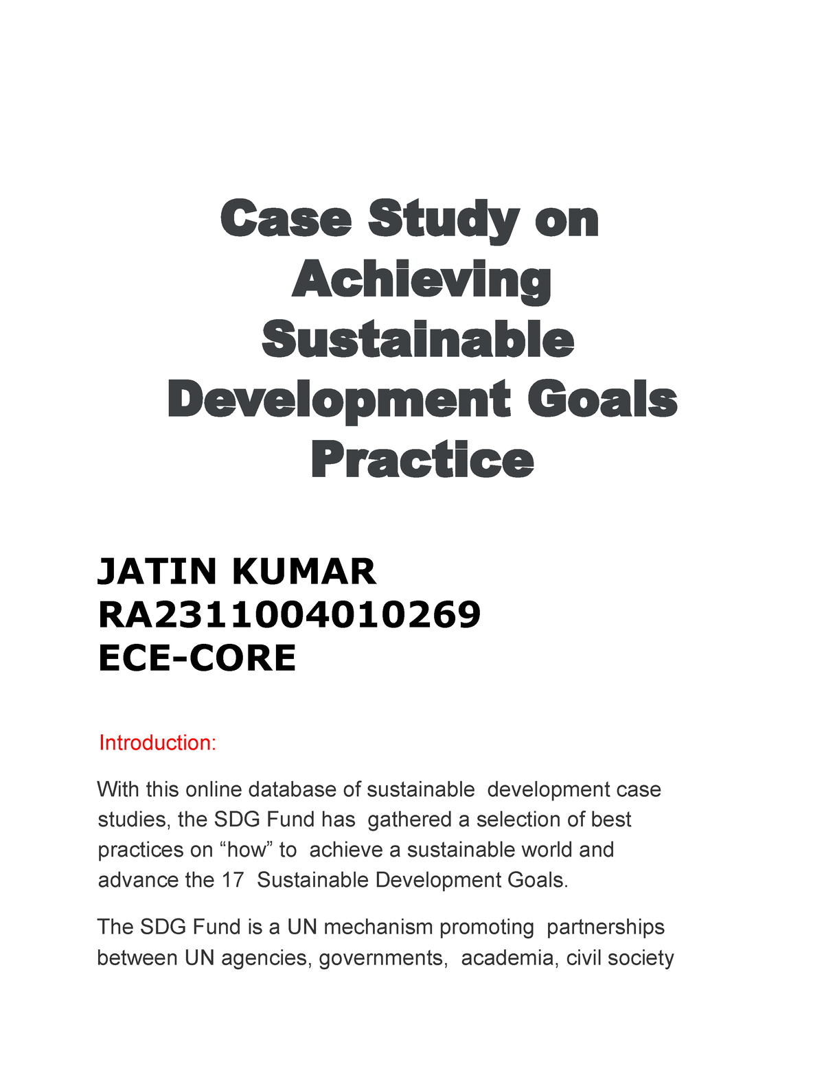 case study on sdg 5