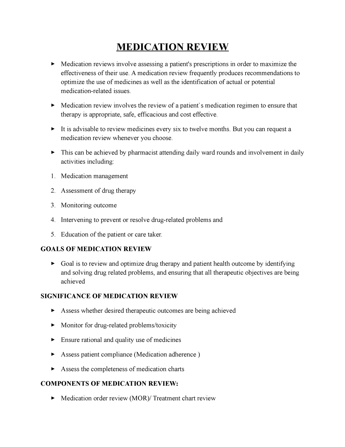 medication review case study