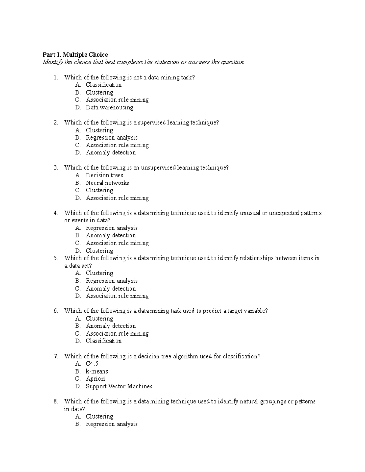 2 prelim quiz Baltazarmatrina - Part I. Multiple Choice Identify the ...