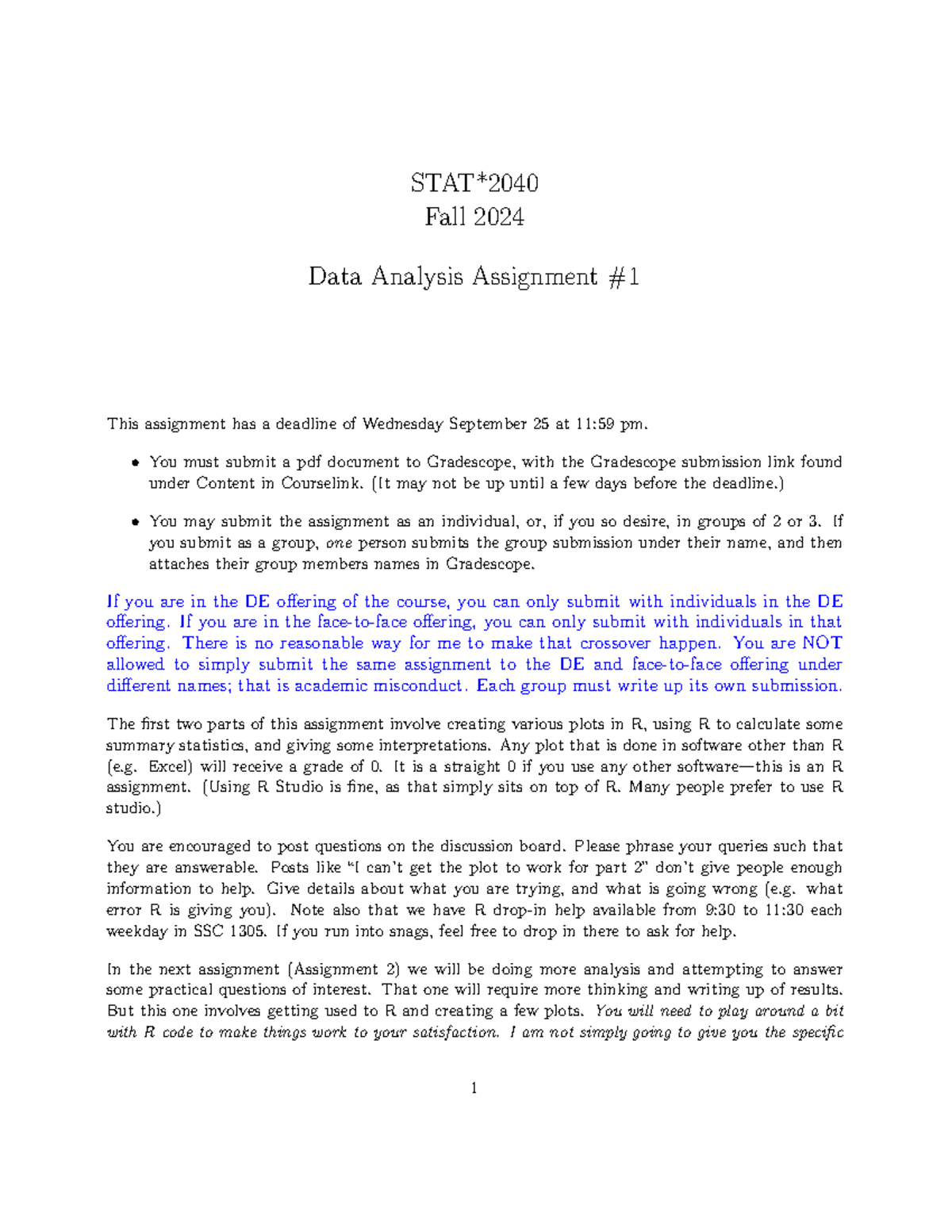 2040 F24 A1 - a1 stats 2024 distance assignment - STAT* Fall 2024 Data ...
