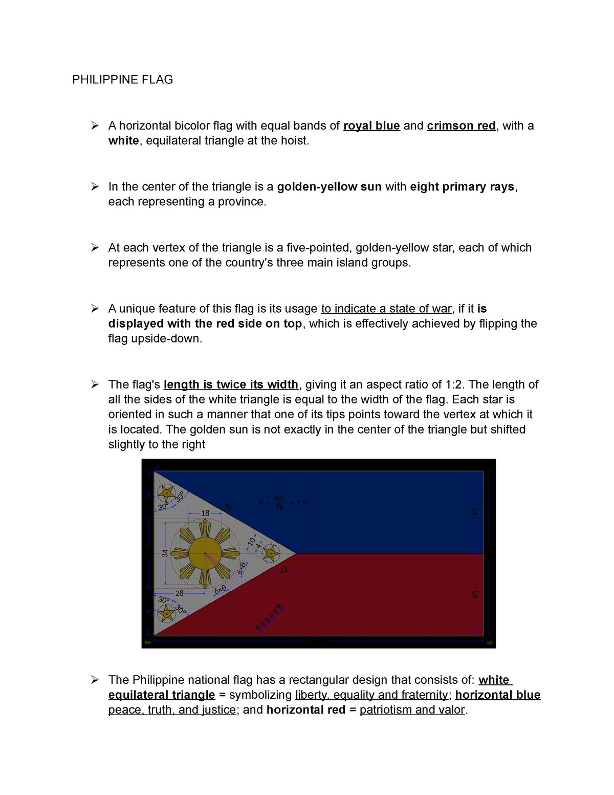 NAT.PAT - National Patrimony Notes - PHILIPPINE FLAG A horizontal ...