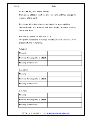 Rootword - root word activity - Name _______________________ Date ...