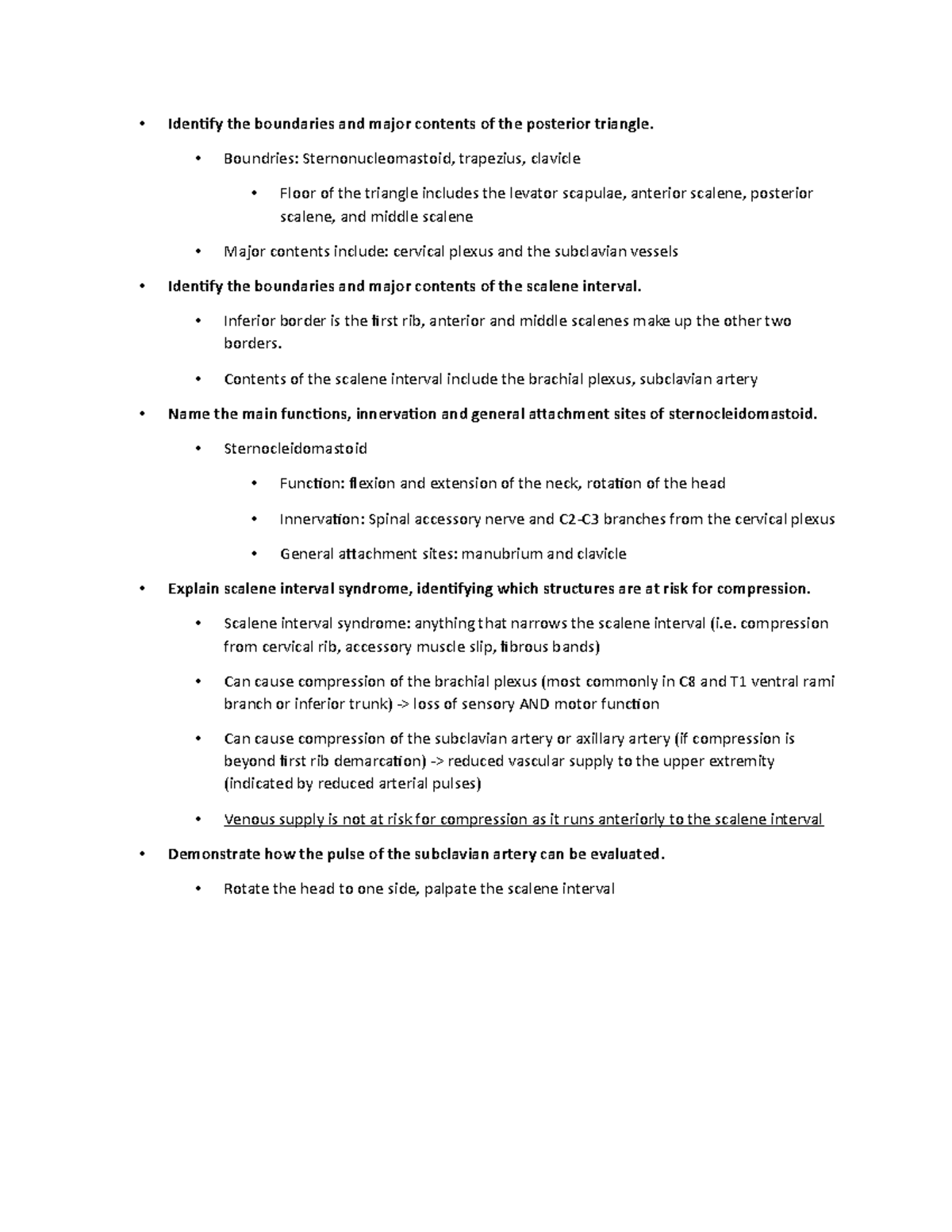 Unit One Lecture 4Posterior Triangle Leanring Objectives - Identify the ...