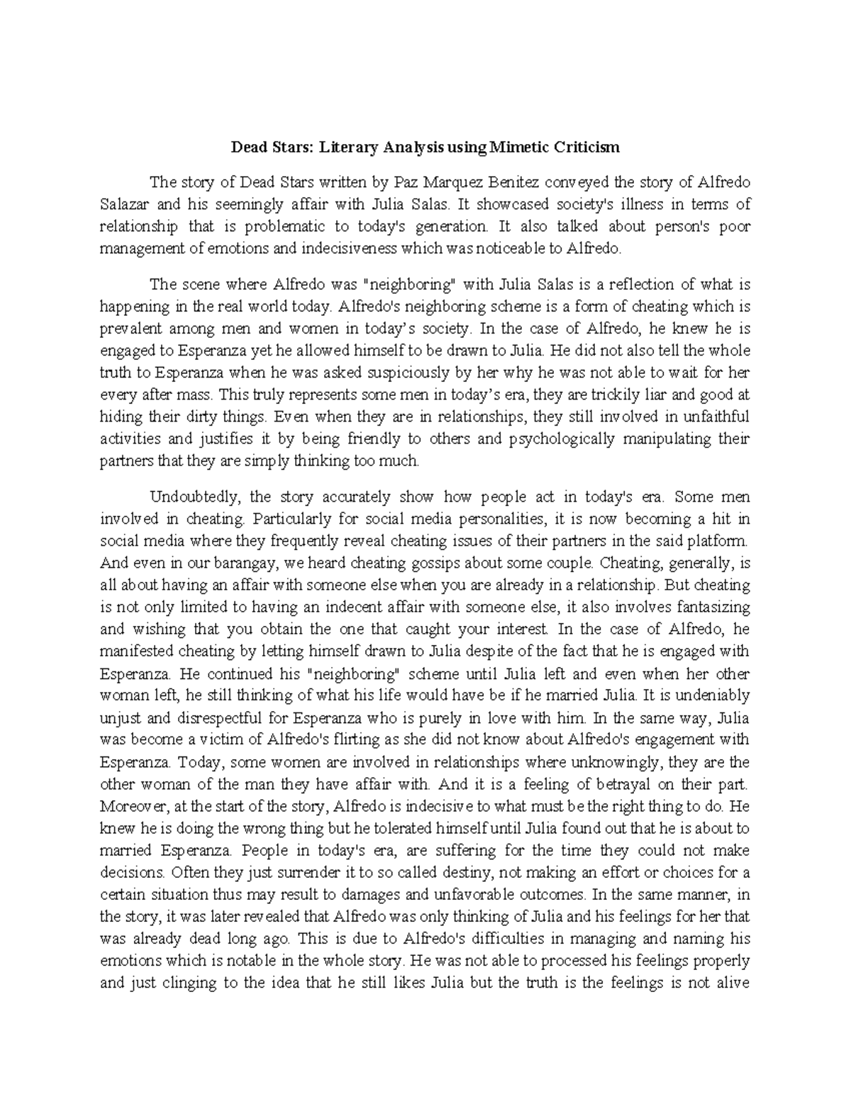 Mimetic Criticism - lecture - Dead Stars: Literary Analysis using ...