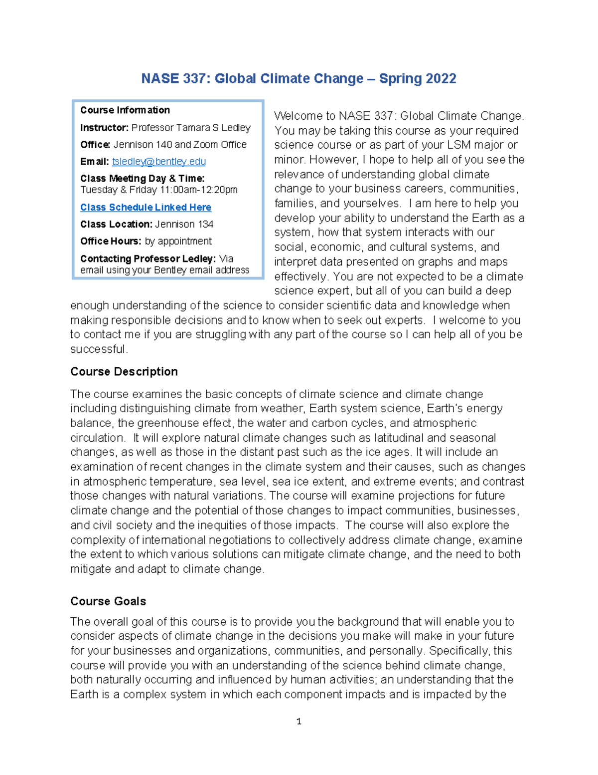 NASE 337 Global Climate Change Syllabus - Spring 2022 - NASE 337 ...