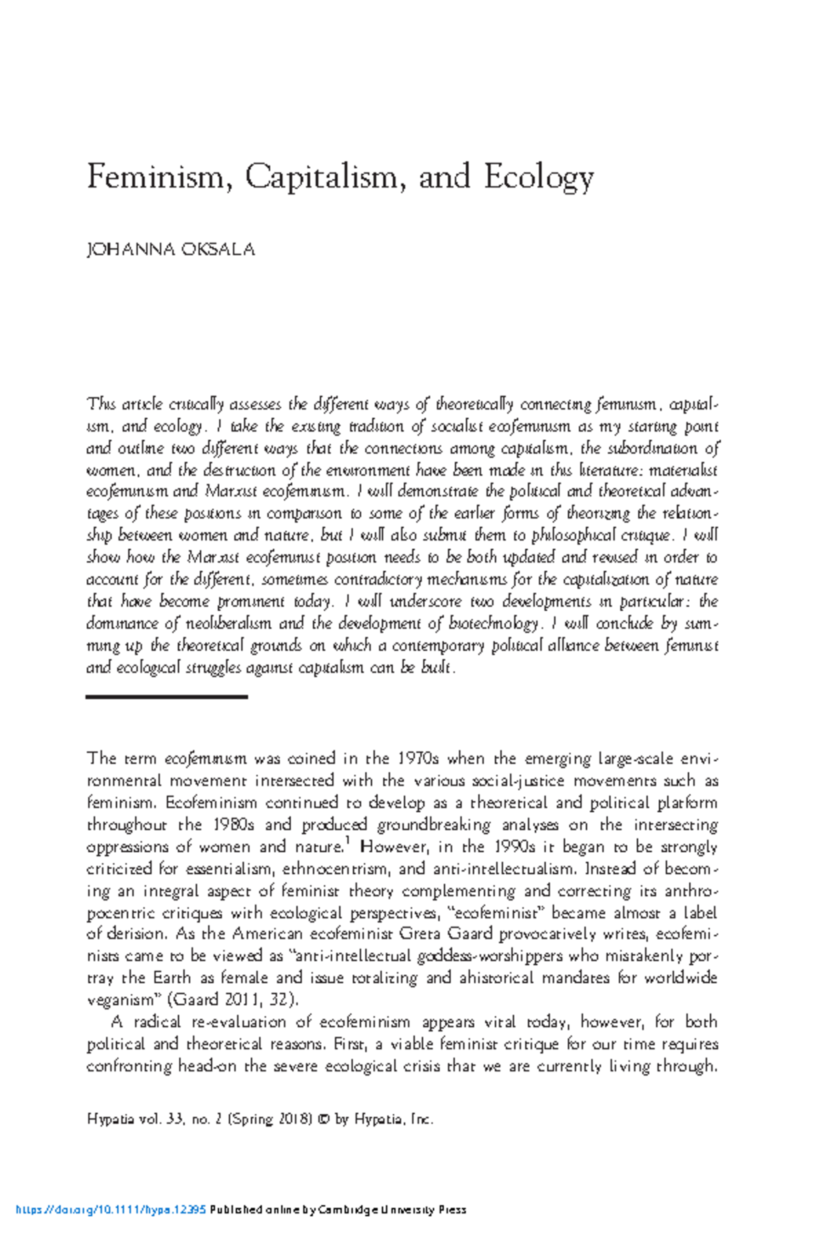 Feminism And Capitalism : Féminisme, capitalisme et ruses de l’histoire ...