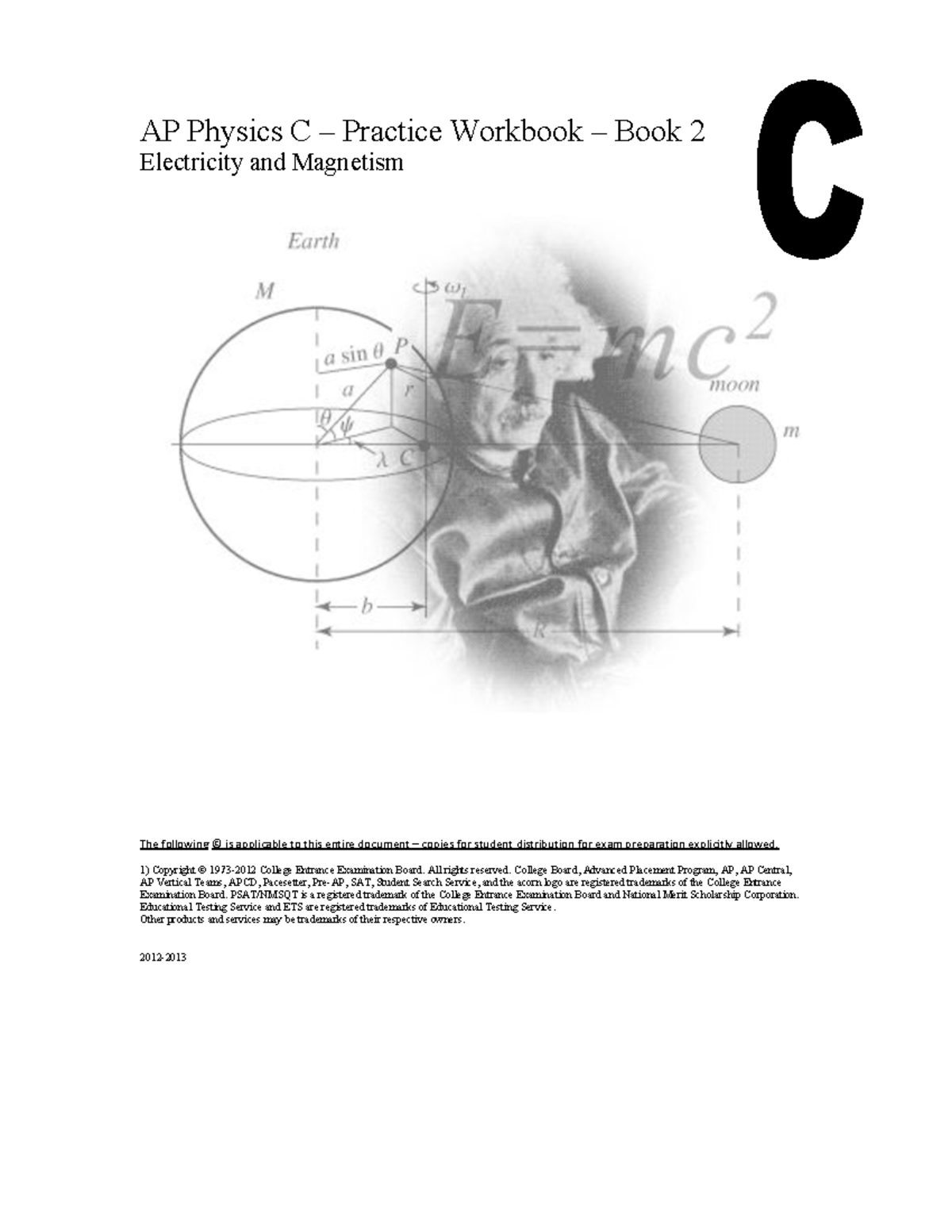 AP Physics C E and M workbook - AP Physics C – Practice Workbook – Book ...