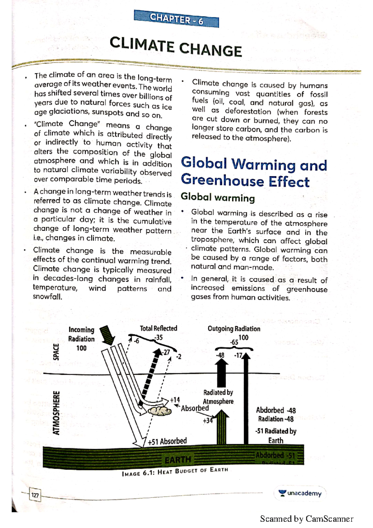 Climate Change - Environmental Science - CHAPTER 6 CLIMATE CHANGE The ...