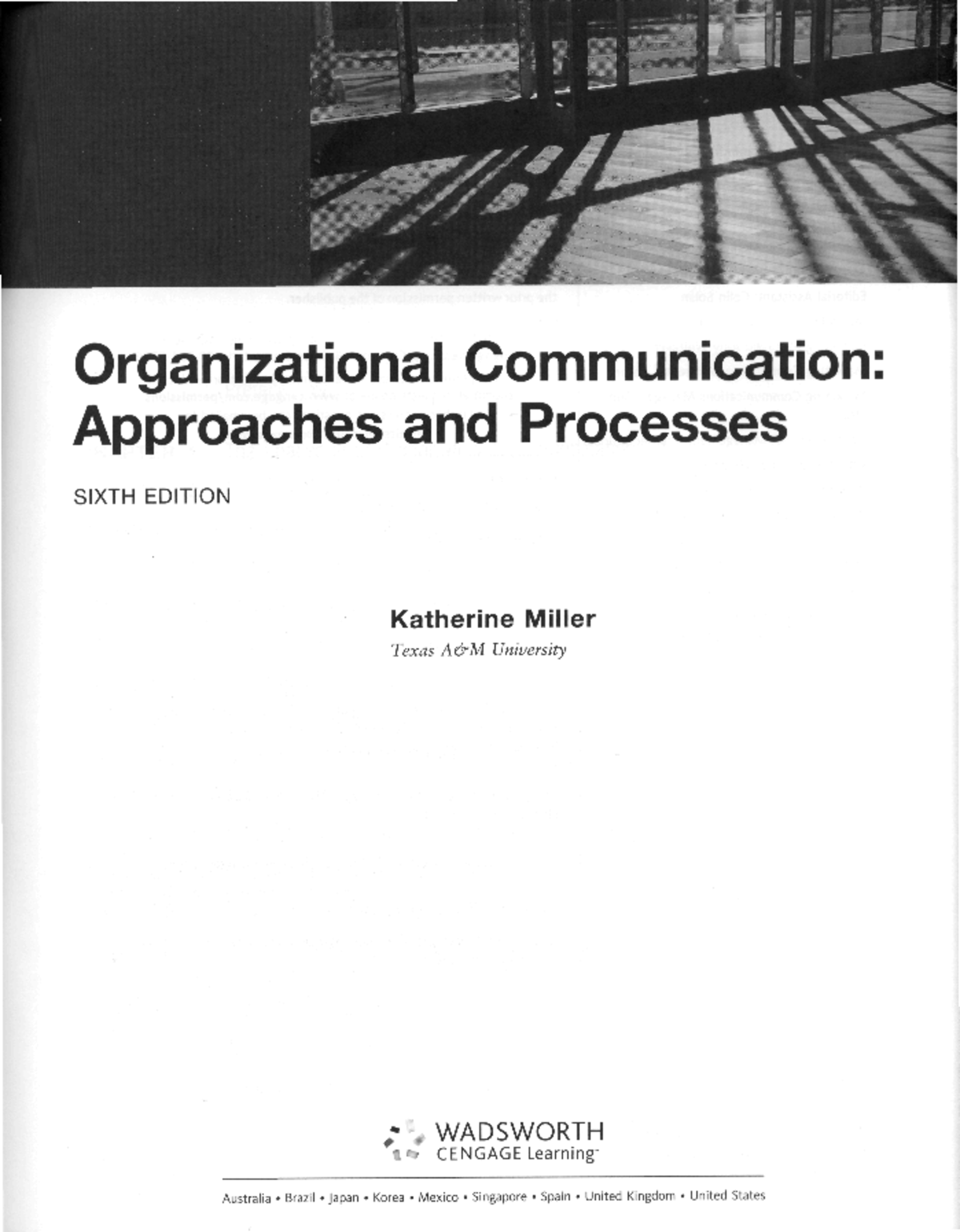 thesis in organisational communication