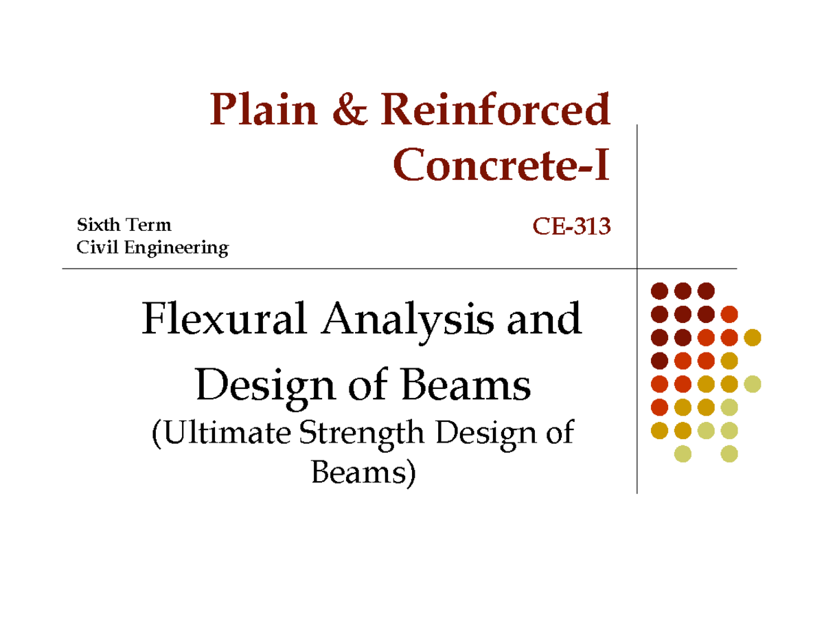 6. Flexural Analysis of Doubly Beams - Plain & Reinforced Concrete-I CE ...