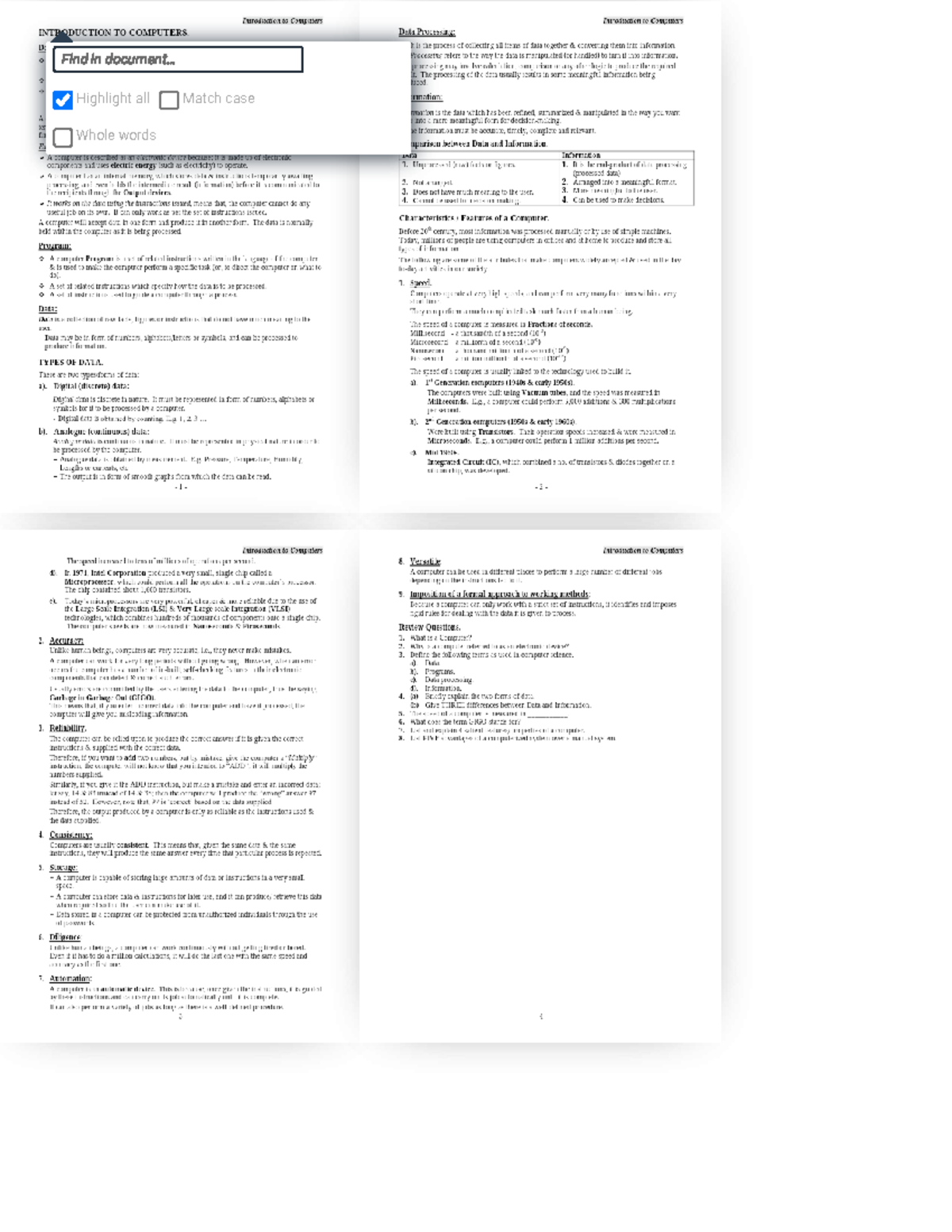 Introduction Computers PDF Notes – KNEC Study Materials, Revision KITS ...