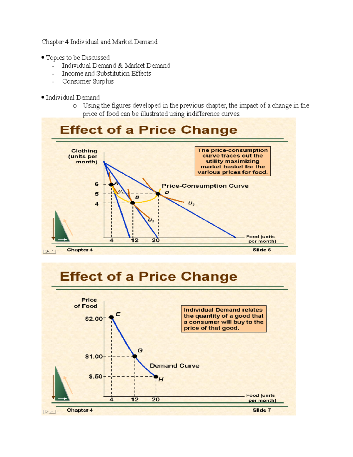Ch 04 - axabcjbbc - Chapter 4 Individual and Market Demand Topics to be ...