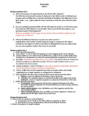 Microbiology Lab Practical 1 Unknown Guidelines Instructions