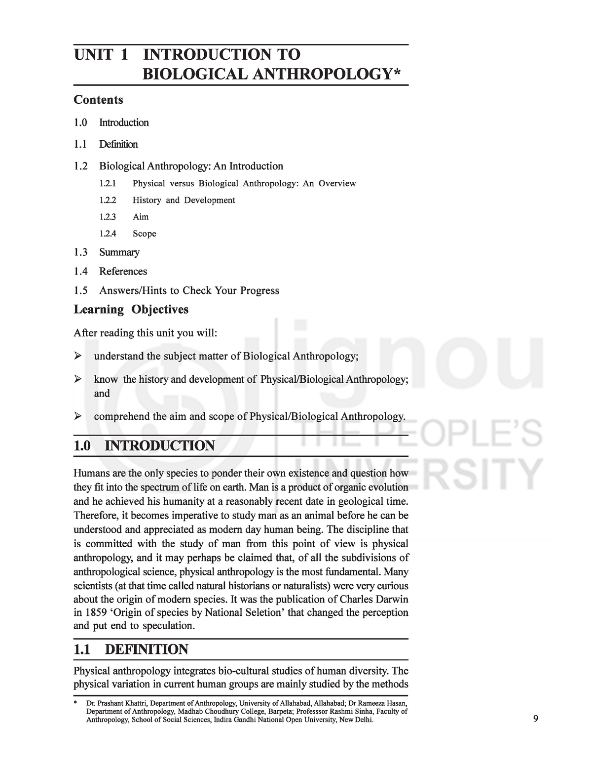 UNIT 1 Introduction TO Biological Anthropology - Studocu