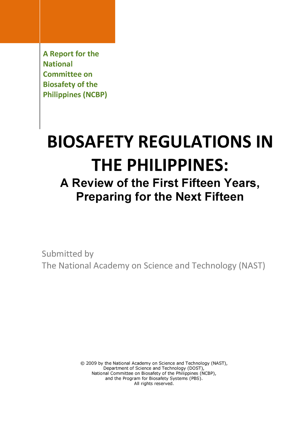 research paper about issues on philippine biosafety policies