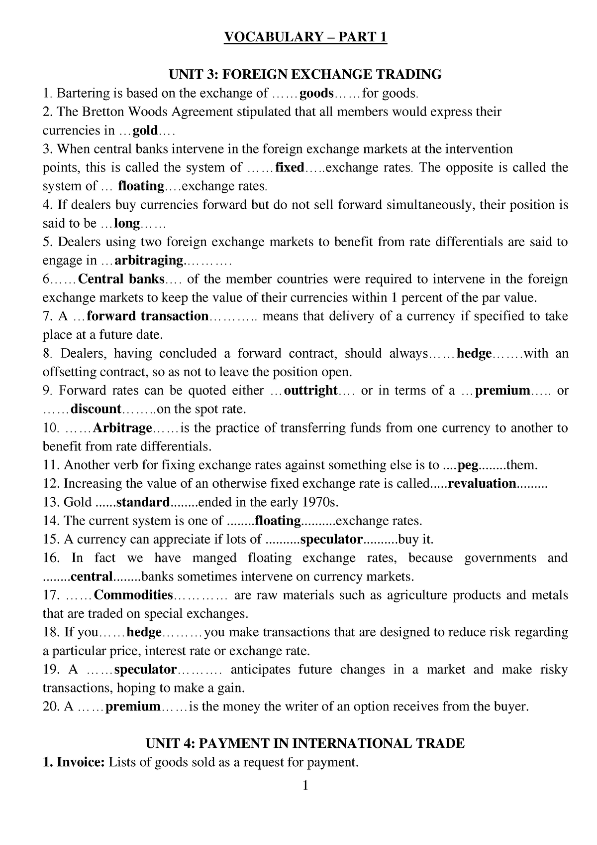 revision-part-1-of-final-exam-vocabulary-part-1-unit-3-foreign