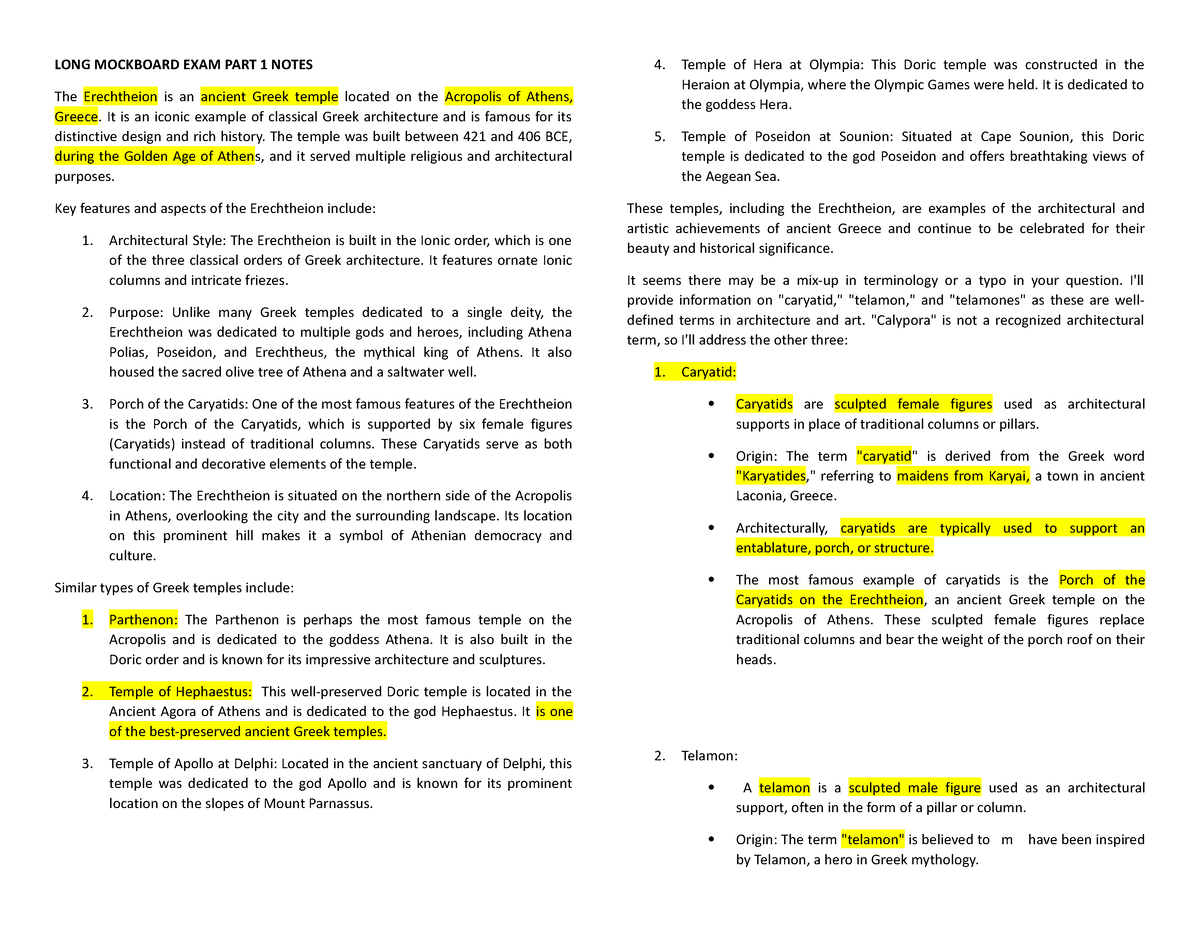 LONG Mockboard EXAM PART 1 Notes - LONG MOCKBOARD EXAM PART 1 NOTES The ...