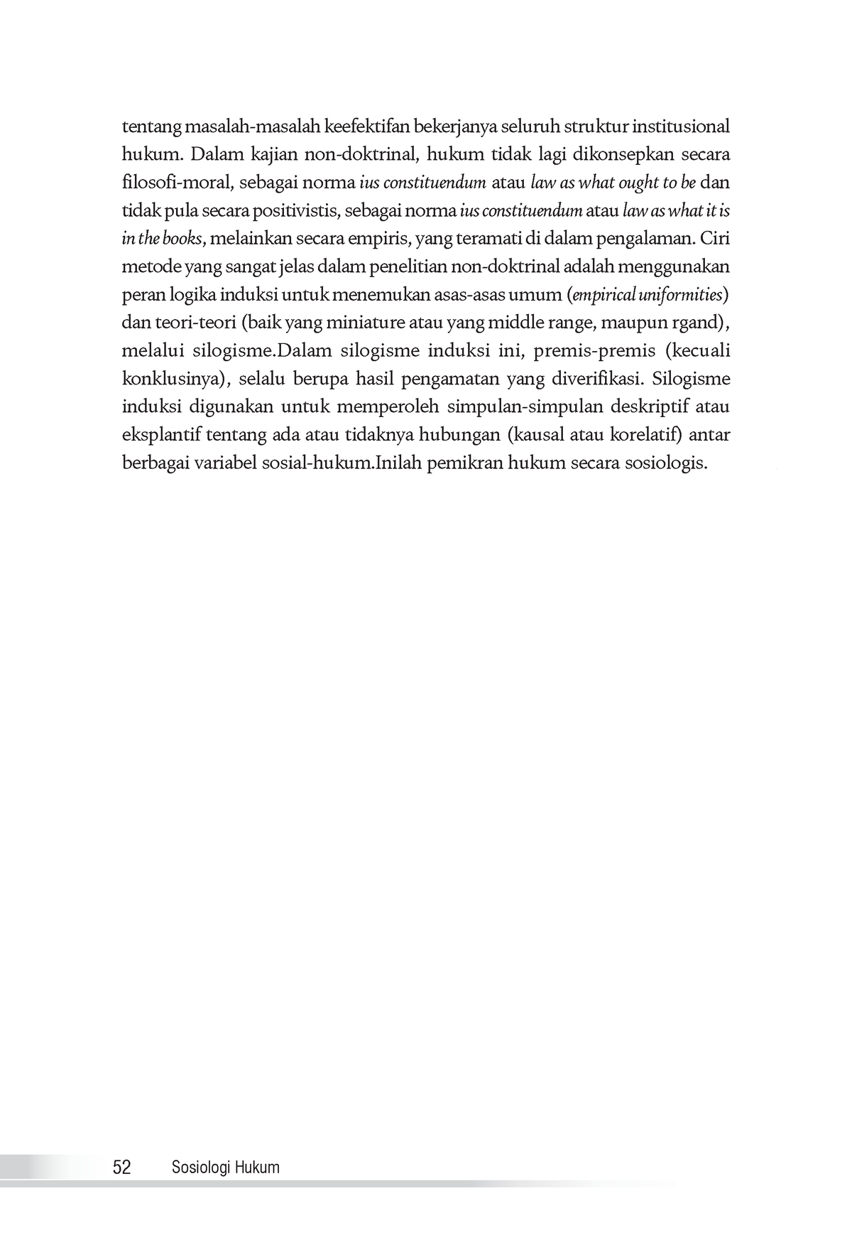 Sosiologi Hukum-22 - 52 Sosiologi Hukum Tentang Masalah-masalah ...