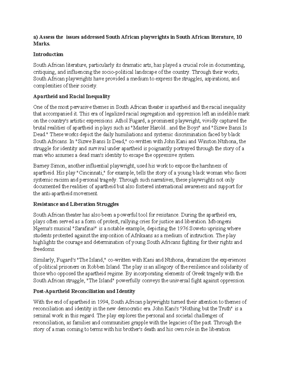 South African literature - Introduction South African literature