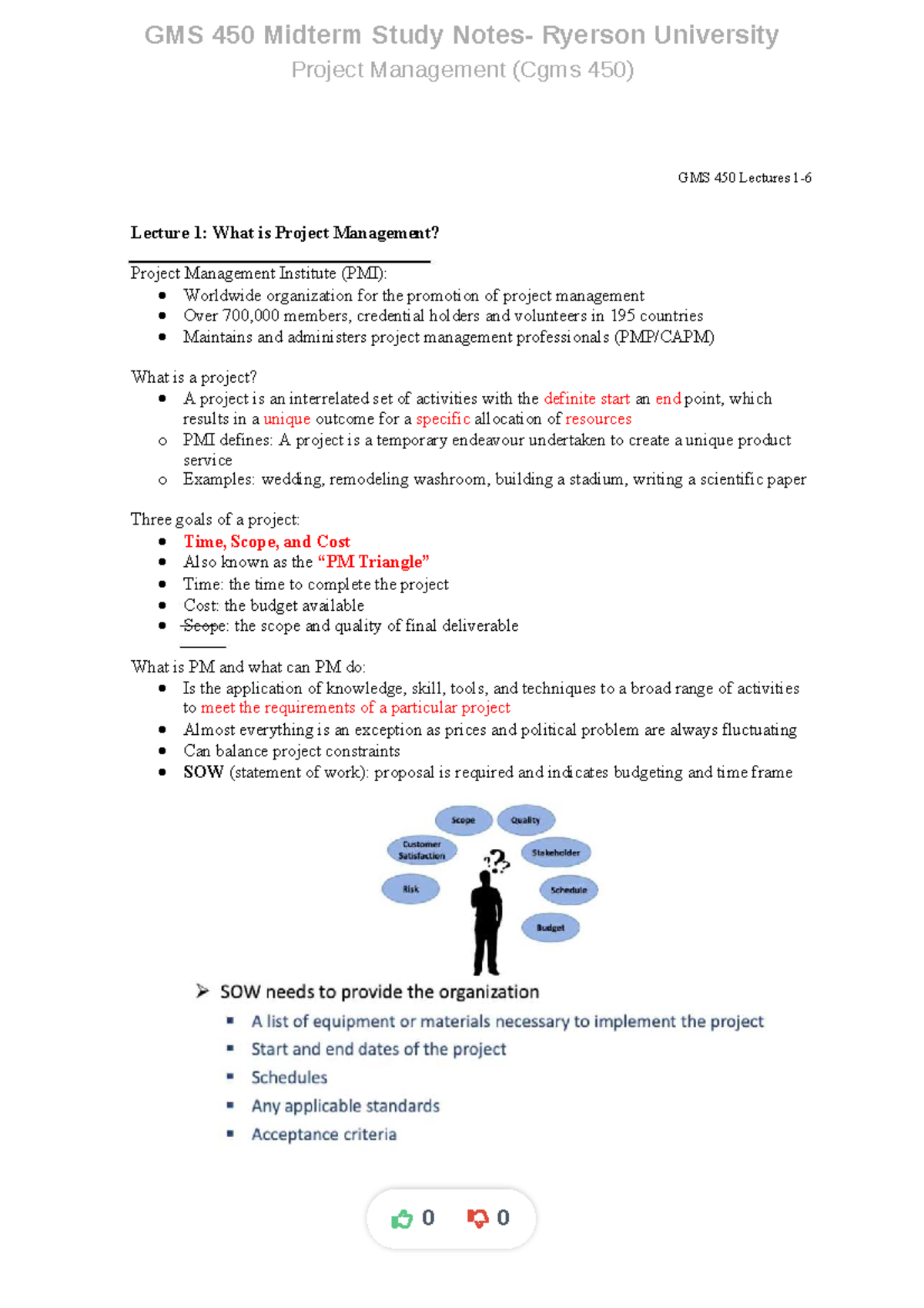 Dlstudocu - gms450 - GMS 450 Midterm Study Notes- Ryerson University ...