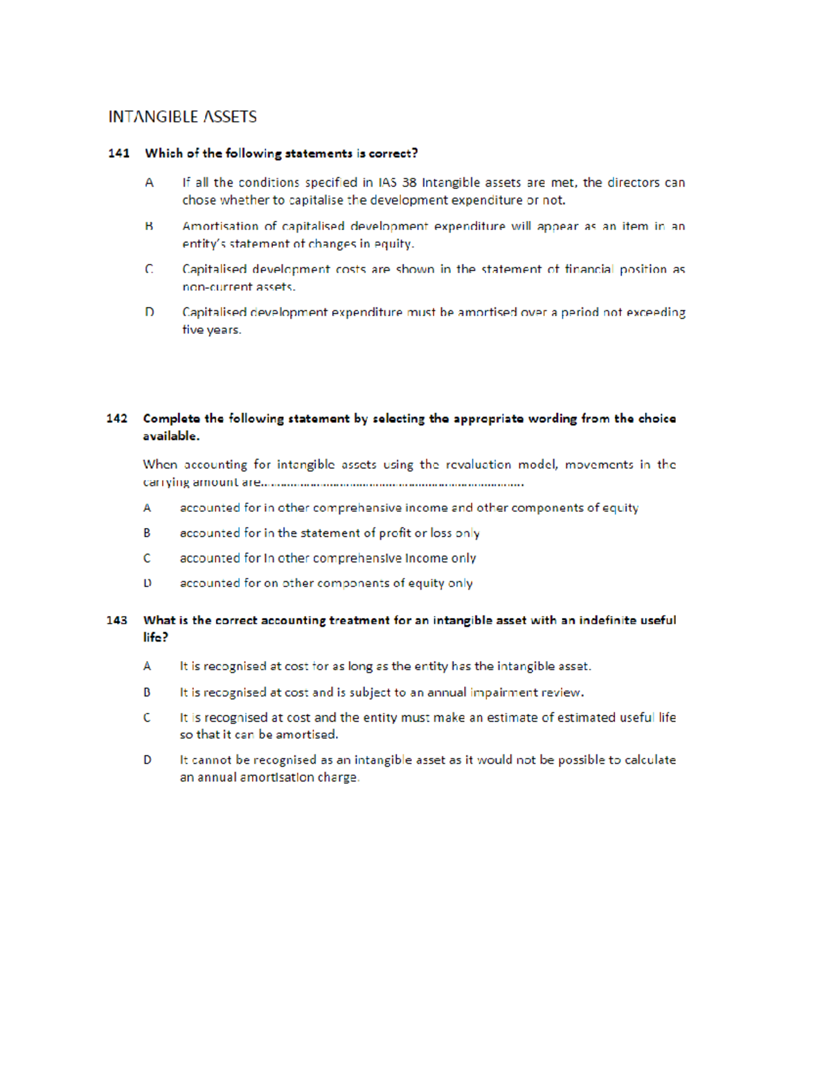 Intangible NCA Association of Chartered Certified Accountants Studocu