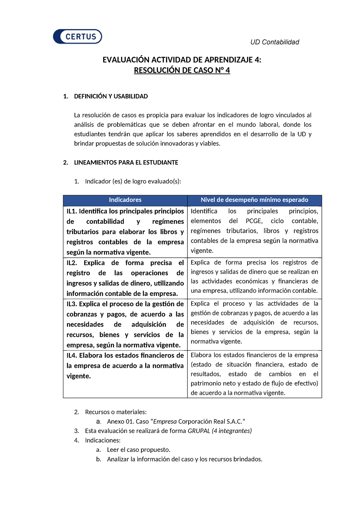 Lineamientos De Evaluación AA4.docx- CL - EVALUACIÓN ACTIVIDAD DE ...