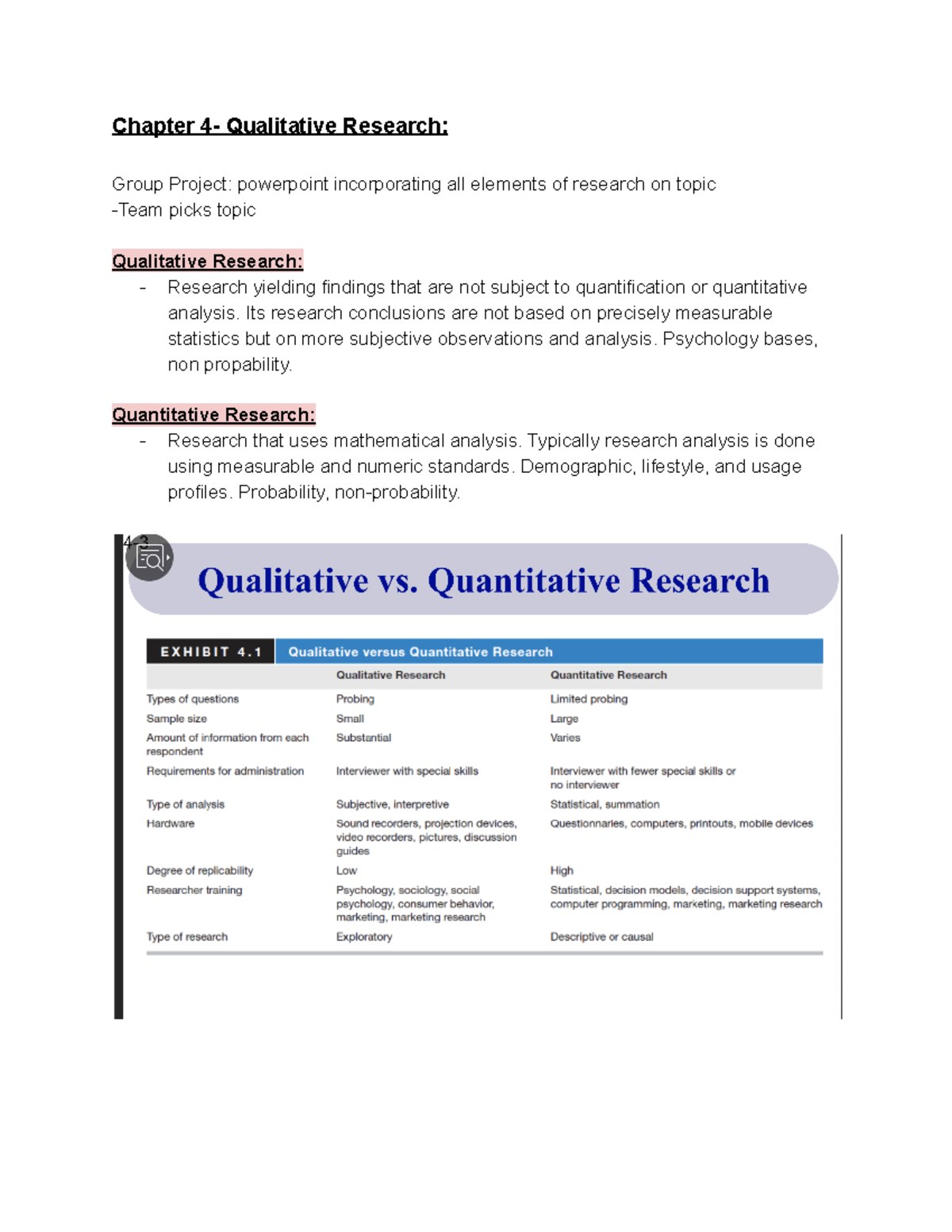 writing chapter 4 qualitative research