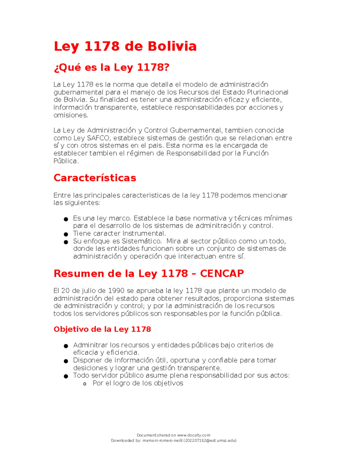 Ley Safco De Bolivia - Ley 1178 De Bolivia ¿Qué Es La Ley 1178? La Ley ...