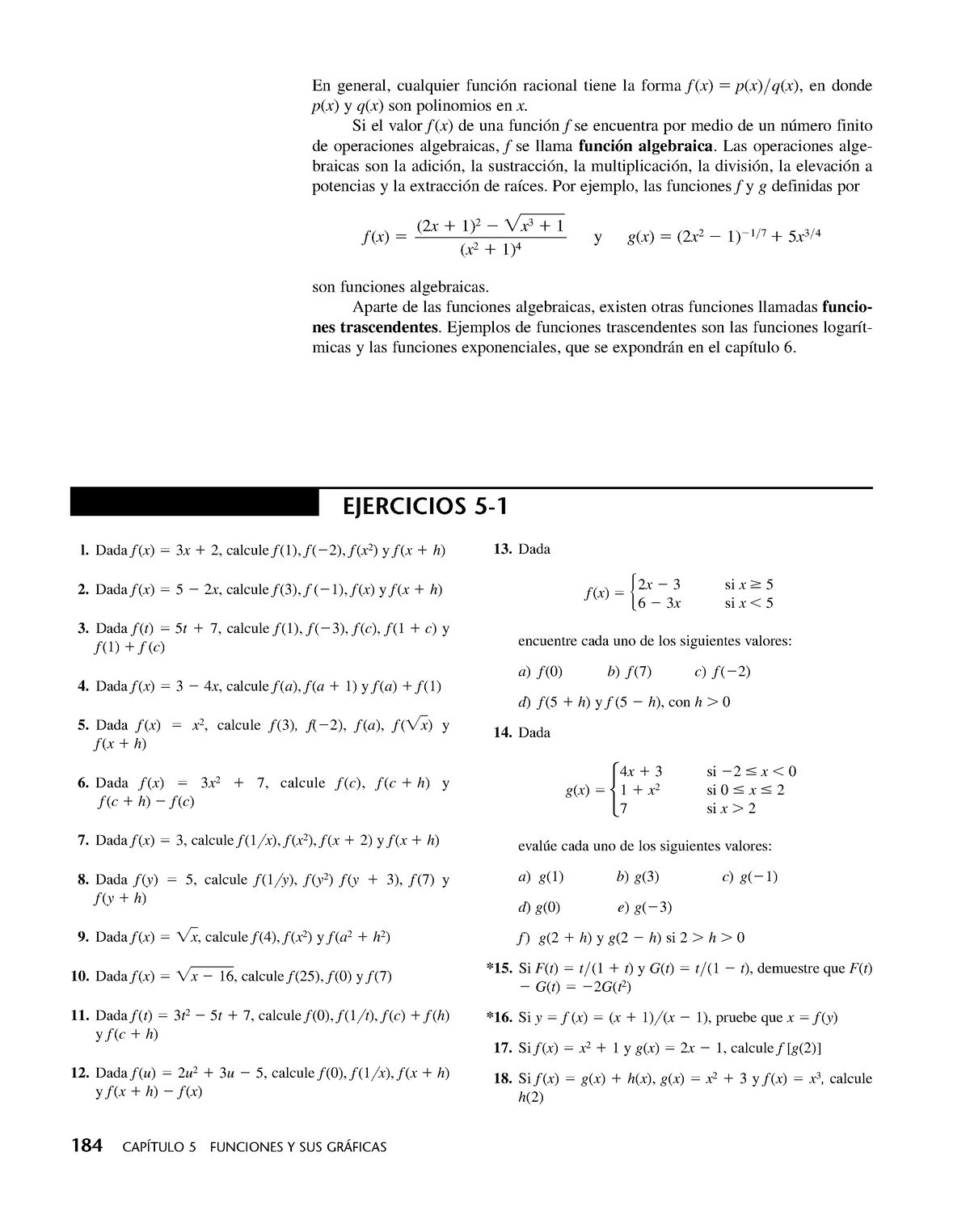 Ejercicios Parcial 1 ( Matemá Ticas Aplicadas PAG 184) - L. Dada F (x ...