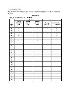 P 13-2a Template (1) - Pr. 13-2a - Problem 13-2a Name: Section: Score 