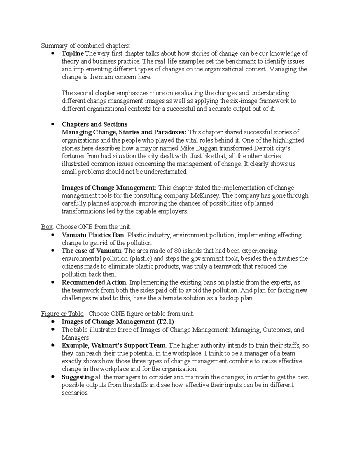 Assignment Week 2, MBA501 Summary of combined chapters Topline The very first chapter talks