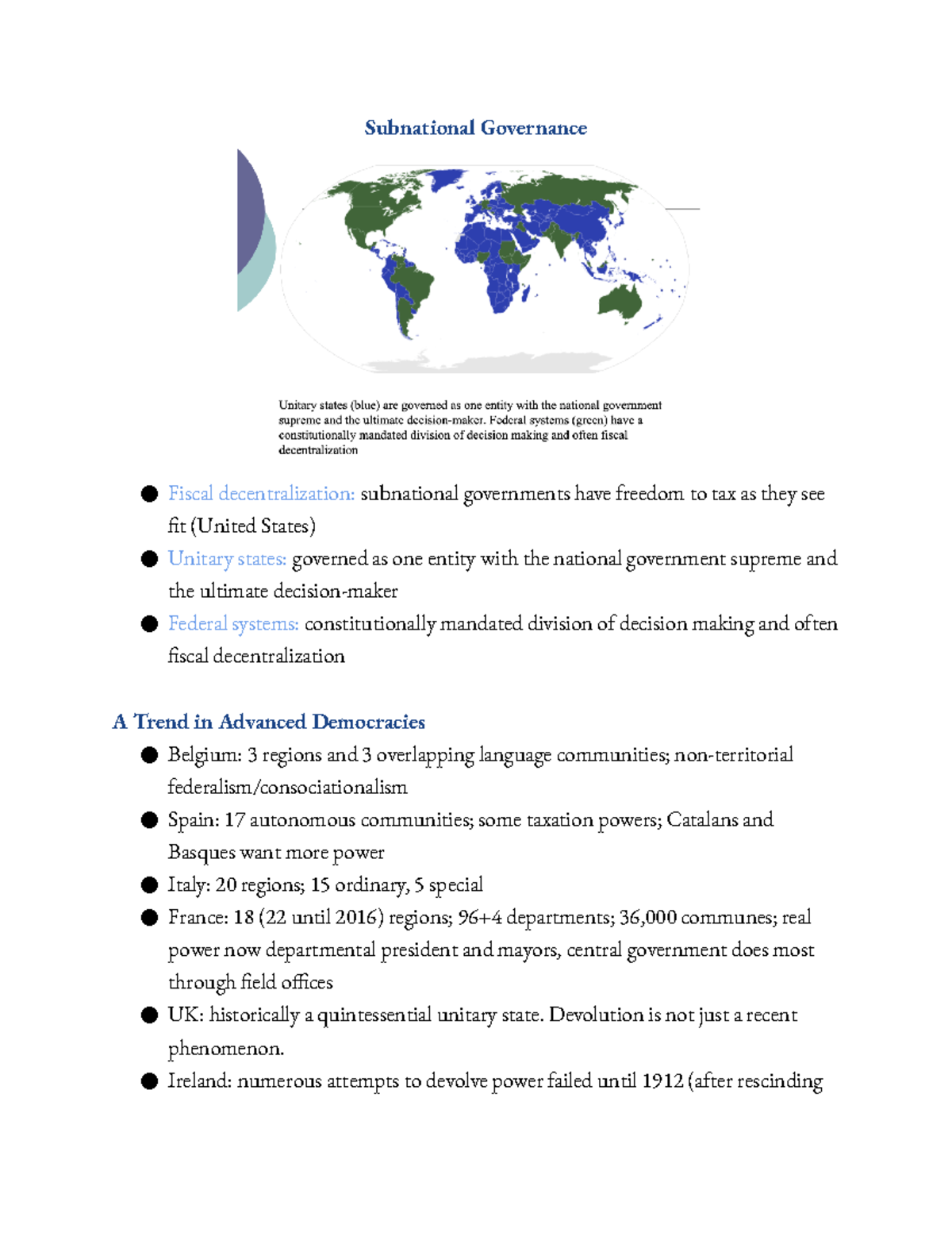 E Subnational Governance - Subnational Governance Fiscal ...