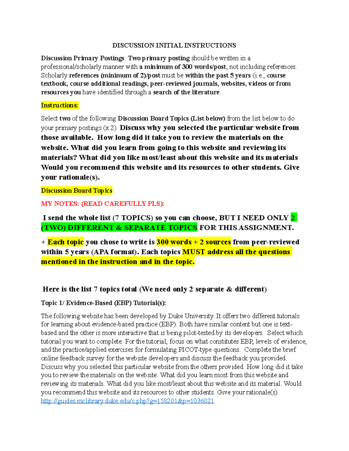 1685567096 ws Ho Q - None - DISCUSSION INITIAL INSTRUCTIONS Discussion ...