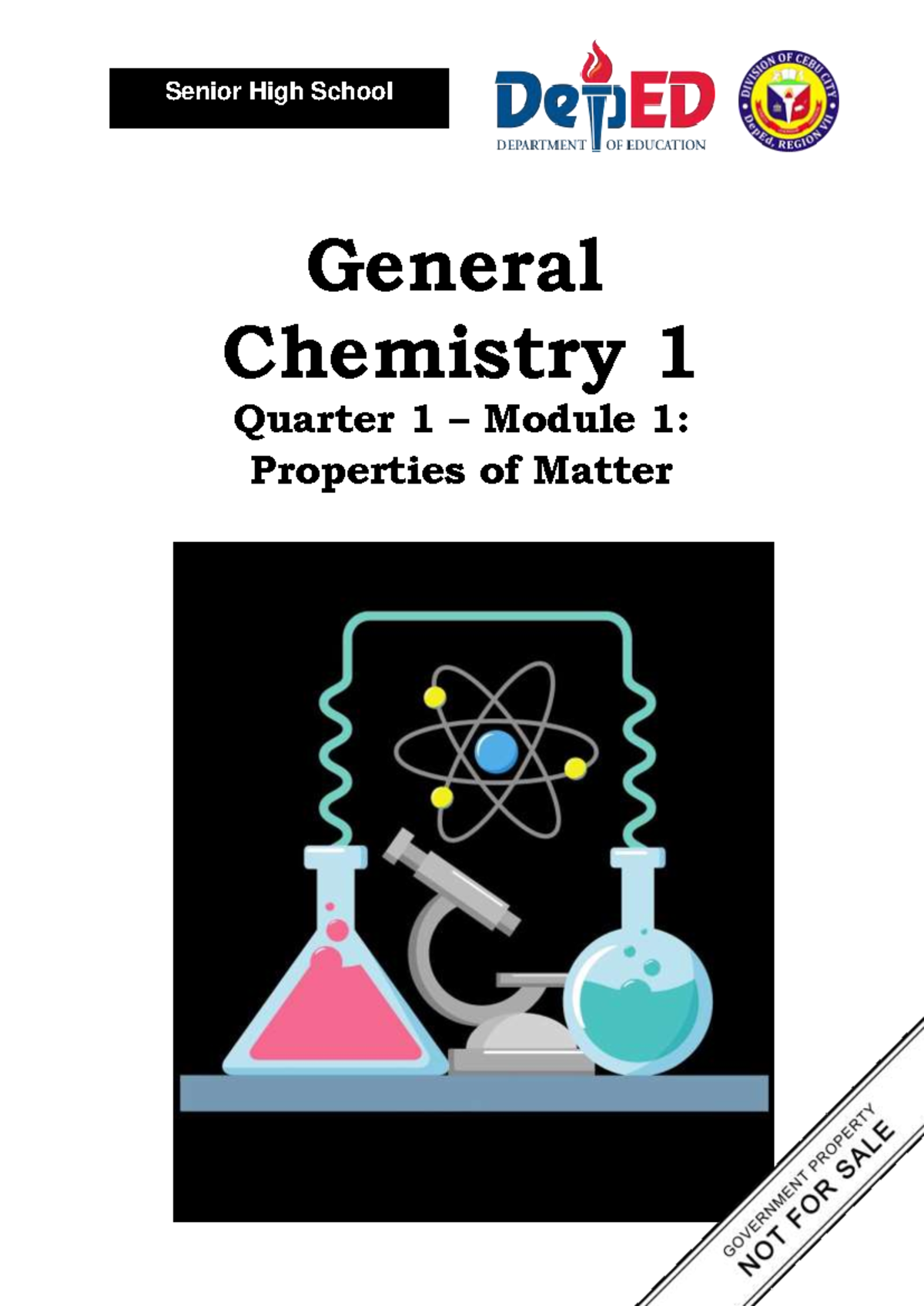 Module 1 Chemistry - Senior High School General Chemistry 1 Quarter 1 ...