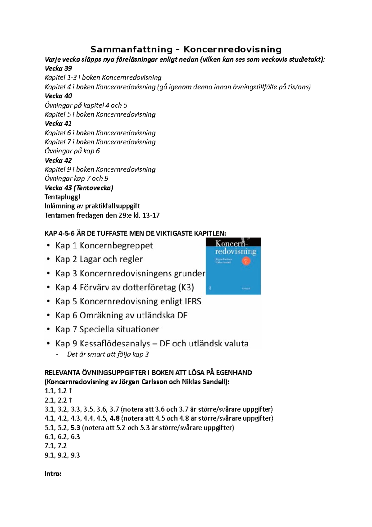 Sammanfattning - Koncernredovisning - Sammanfattning ...