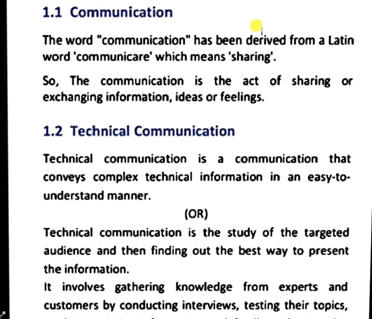 Technical Communication Unit 1 Notes Please Check B tech Studocu Technical Communication Unit 1 Notes Please Check B tech Studocu