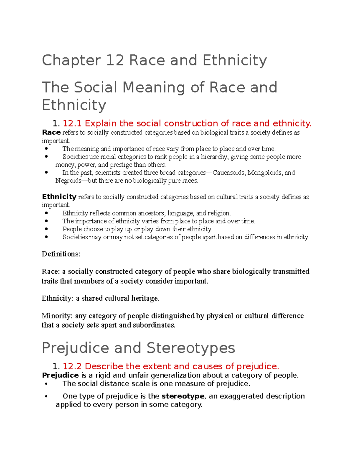 Chapter 12 - Summary of the lecture in the Sociology book - Chapter 12 ...