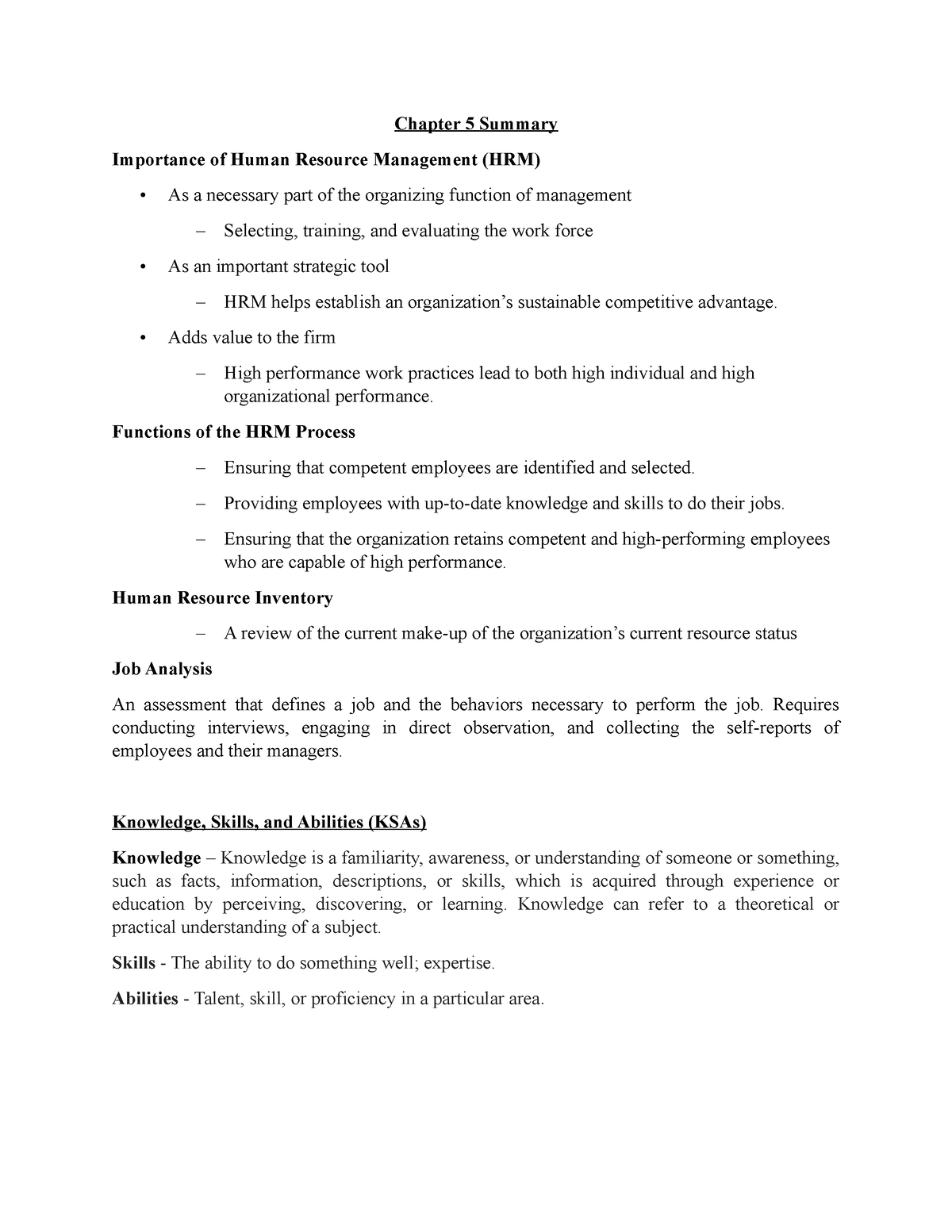 summary-of-chapter-5-chapter-5-summary-importance-of-human-resource