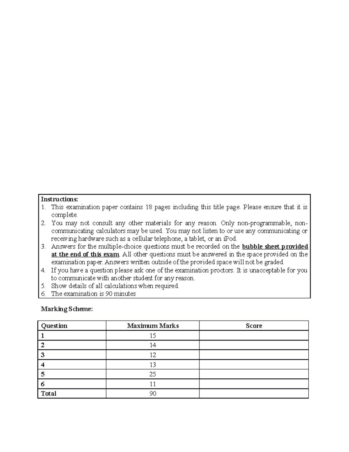 2019 Midterm Exam-print - Instructions: This examination paper contains ...