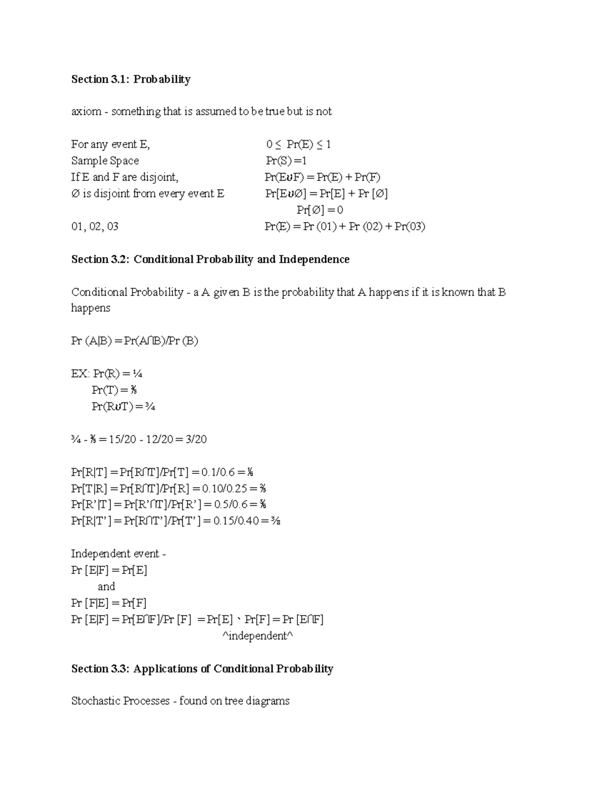 Finite Chapter 3 Notes Math M 118 Studocu