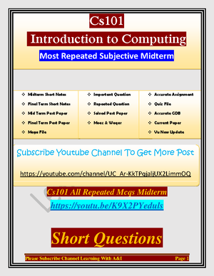 MTH601 Midterm Solved MCQS - MTH OPERATIONS RESEARCH MID TERM SOLVED ...