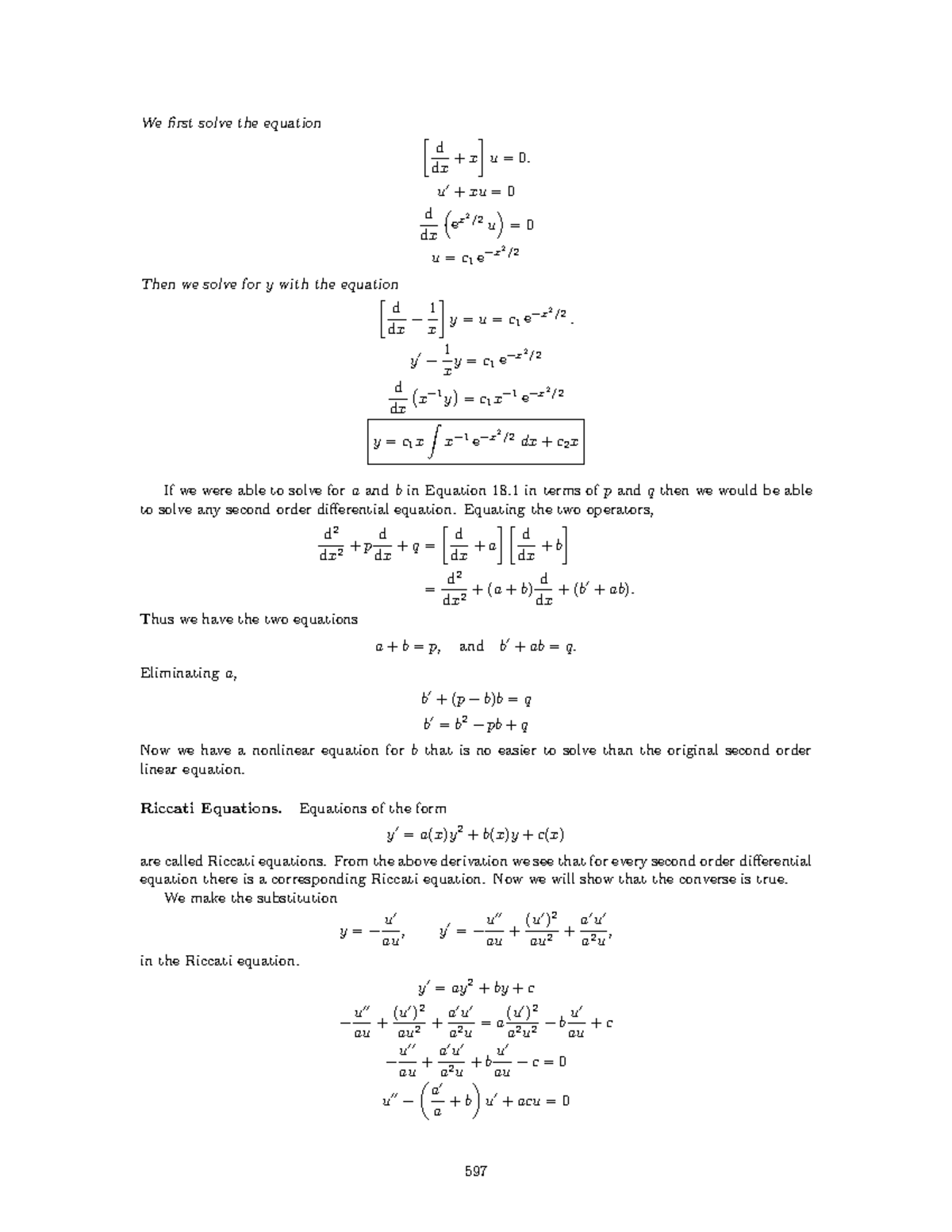 Ref MATH Adv Math Methods Sean Mauch-155 - We first solve the equation ...